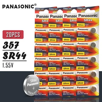 

20PCS Original Panasonic 11.6*5.4MM 1.55V SR44 Silver Oxide Watch Battery 357 D357H SG13 GP376E Button Batteries Made in Japan