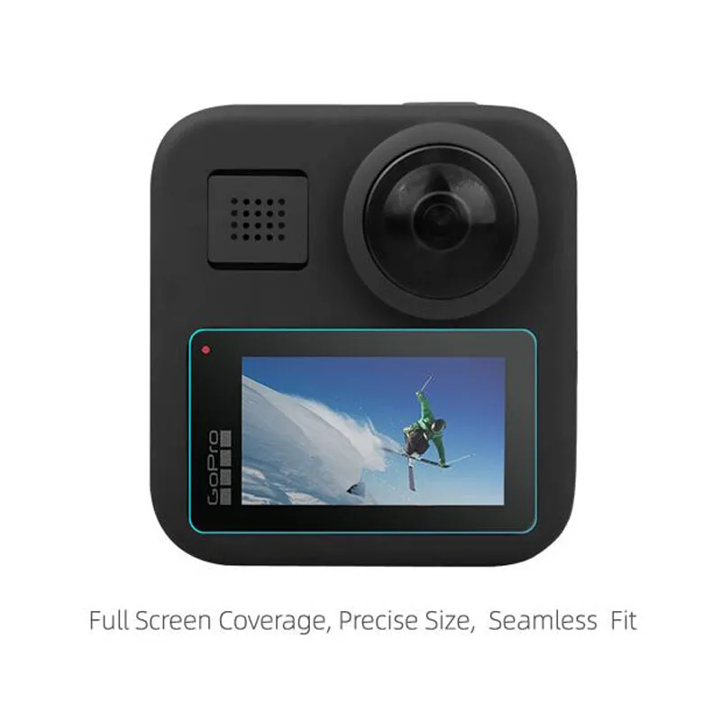 Закаленное стекло дисплей защитное покрытие ЖК-экрана чехол для GoPro Max черный Go pro экшн Спортивная камера защитная пленка аксессуар