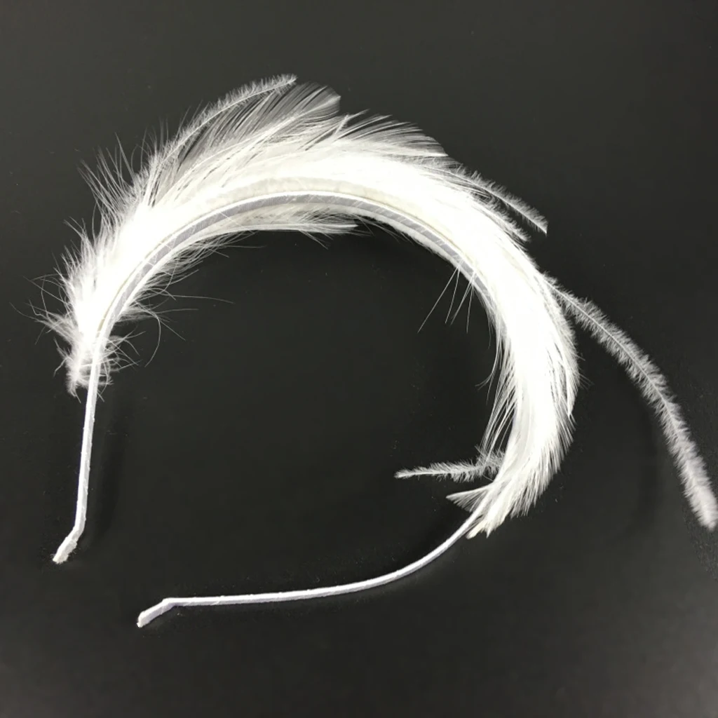 Headwear Hair Accessories Fascinator White  Headband For Girls