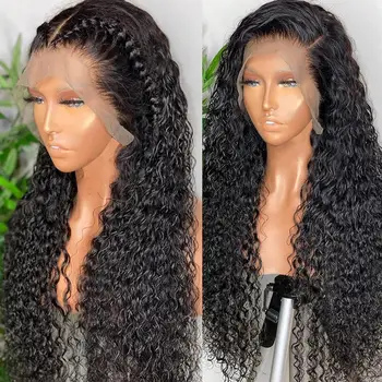 

13x4 Lace Front Human Hair Wigs 150% Pre Plucked 360 Lace Frontal Wig Remy Brazilian Natural Water Wave Human Hair Wig