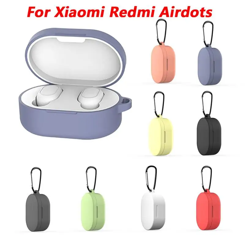 Soft Silicon Protective Case For Xiaomi Airdots 3 Bluetooth Earphone Cases Headphone Cover Shell with Keychain Mi | Электроника