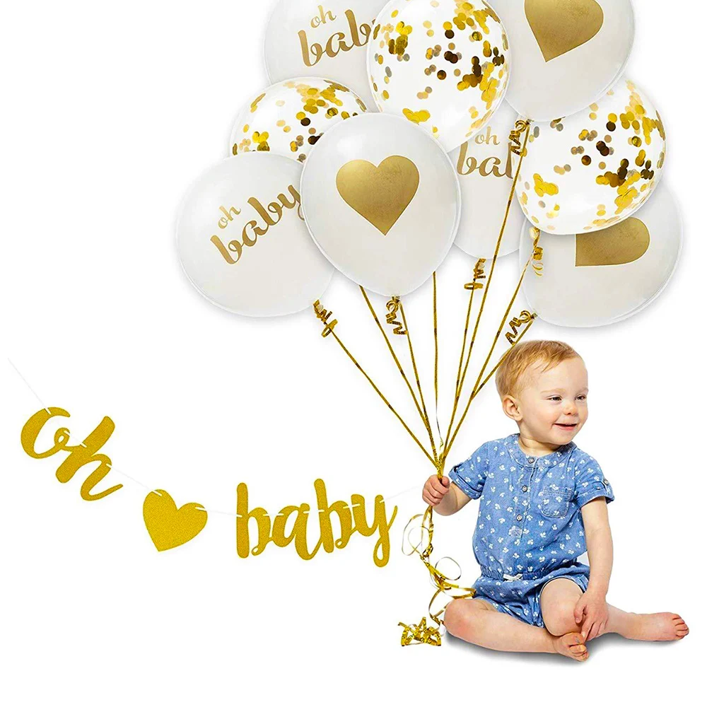 Welcome New Baby Shower Girl & Boy Neutral Helium Balloons Party Ware Decoration 
