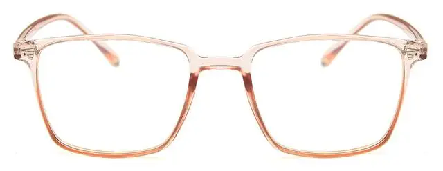 New Classic Square Eyeglasses Frame Men Brand Designer Fashion Women Decoration Optical Glasses males - Цвет оправы: clear pink