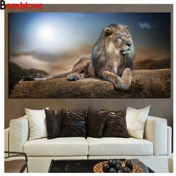 

Large size 5d diy diamond embroidery painting lonely tigers Picture diamond mosaic full square round drill puzzle decoration