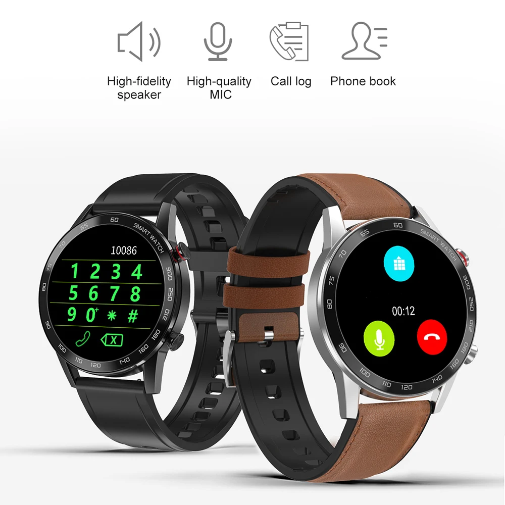 For Huawei Xiaomi Android Apple Phone Smartwatch 2021 Men 360*360 ECG PPG Smart Watch Men Android Bluetooth Call IP68 Waterproof