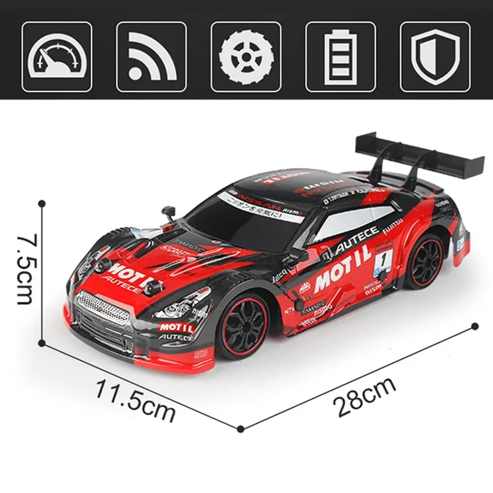 1:16 28 км/ч RC автомобиль 4WD Двойной аккумулятор высокой мощности светодиодный налобный фонарь с дистанционным управлением гоночный грузовик детские игрушки