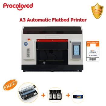

Procolored uv led flatbed printer id card printer refillable ink cartridges printhead epson R1390 a3 5470*1440dpi