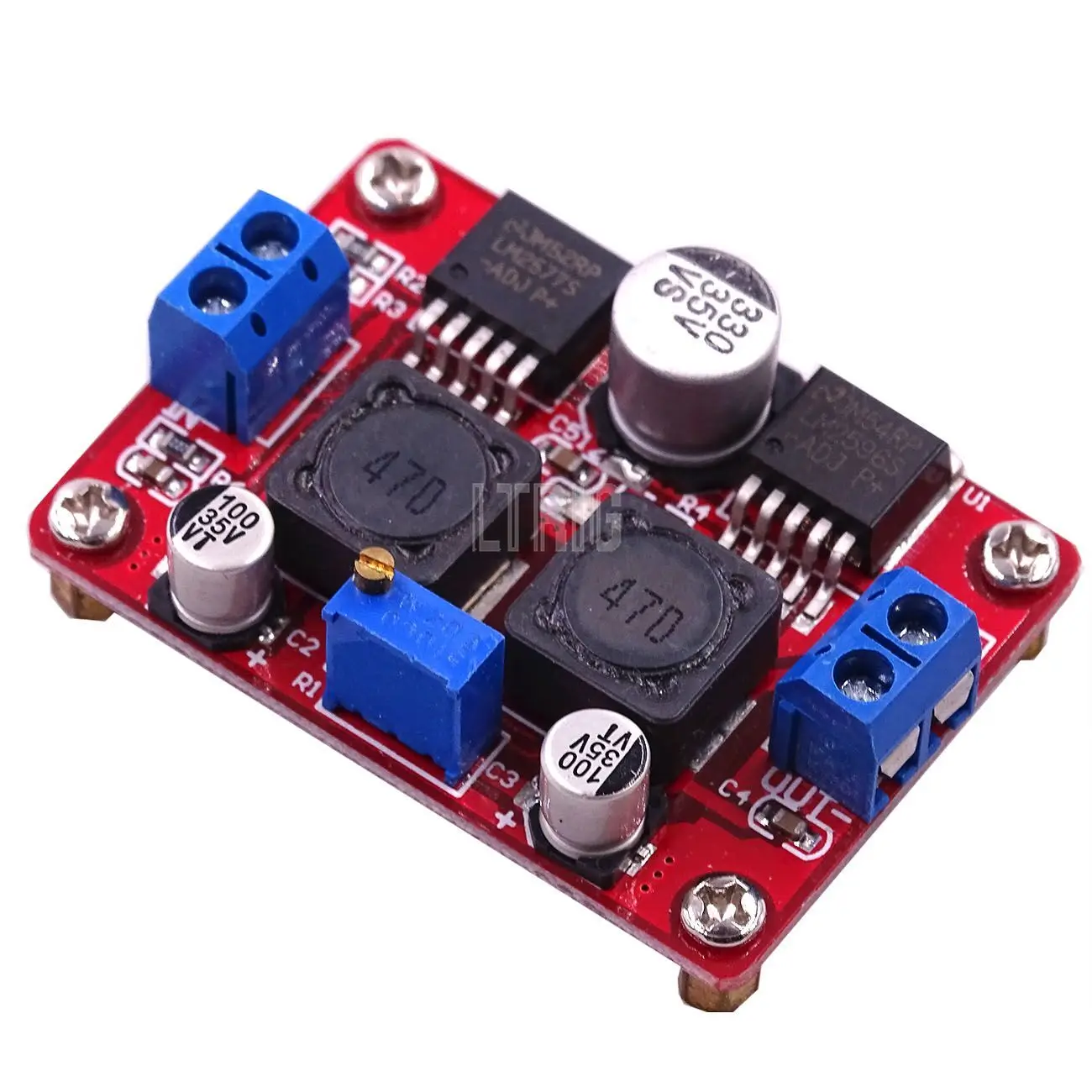 

LTRIG custom 1Pcs XL6019 Замена LM2577S LM2596S DC-DC Step Up Down Boost модуль преобразователя Напряжения 15W