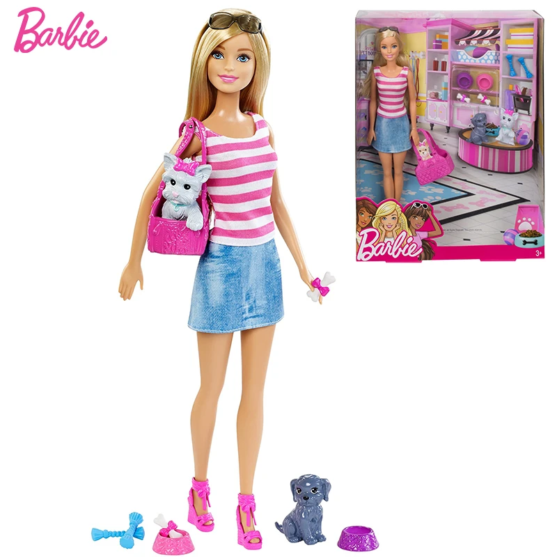 liberaal zweep Ga naar het circuit Barbie Doll With Puppy Accessory Doll 12-inch Girl Play House Toy Model  Decoration Collection Toy Birthday Gift - Dolls - AliExpress