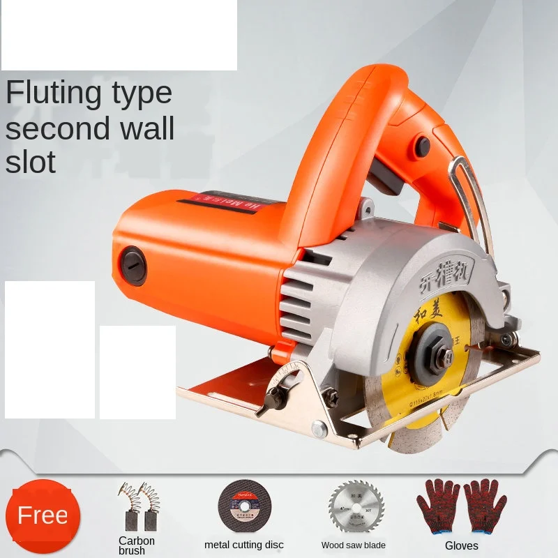 High-power Home Stone Cutting Machine Tile Wood Multifunctional Marble Machine Slotting Machine Cutting Saw Chainsaw ► Photo 1/6