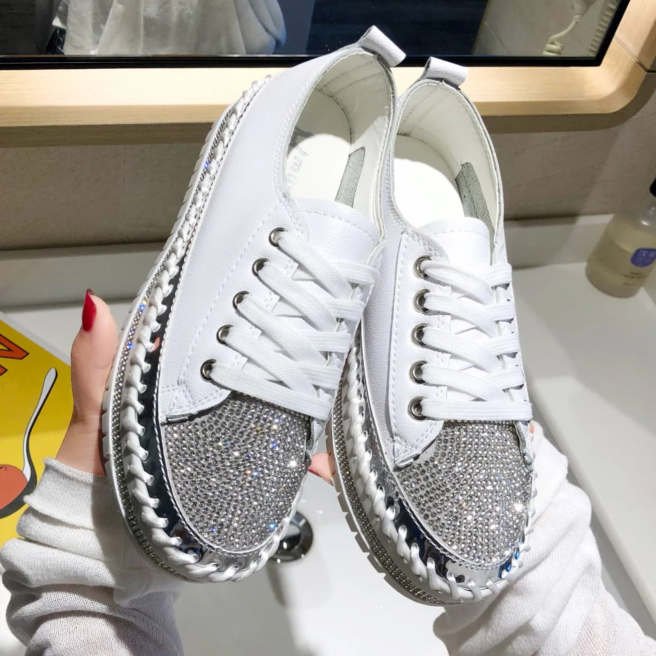 Mocassins en cuir à plateforme pour femmes • Mon Mocassin