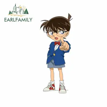 

EARLFAMILY 13cm x 5.5cm For Detective Conan Fashion Car Stickers Occlusion Scratch Decal Surfboard Waterproof Decoration
