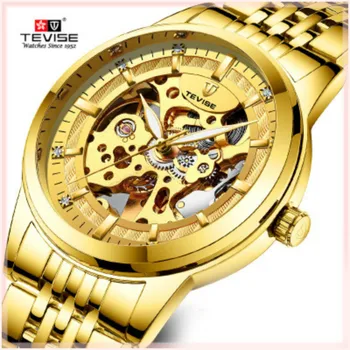 

Switzerland Tevise Top Brand Luxury Automatic Mechanical Men Watch Fashion Stainless Steel Band Luminous Waterproof Wrist Watch