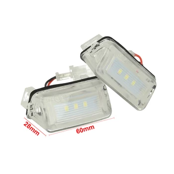 

CARALL LE3325 Kit Led license plate lights for Peugeot 206 207 407 406 306 307 308 5008 Partner Tepee Citroen C3 Picasso c4 C5 Saxo Berlingo