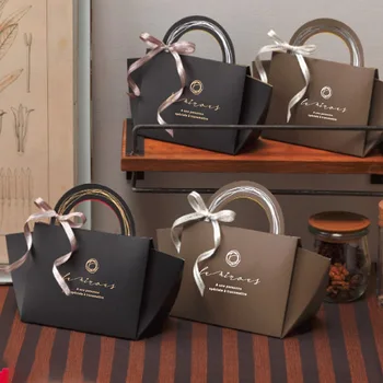 

AVEBIEN wedding birthday Baby shower Portable paper packaging gift box cake candy box cookie bag cajas de carton bolsas de papel