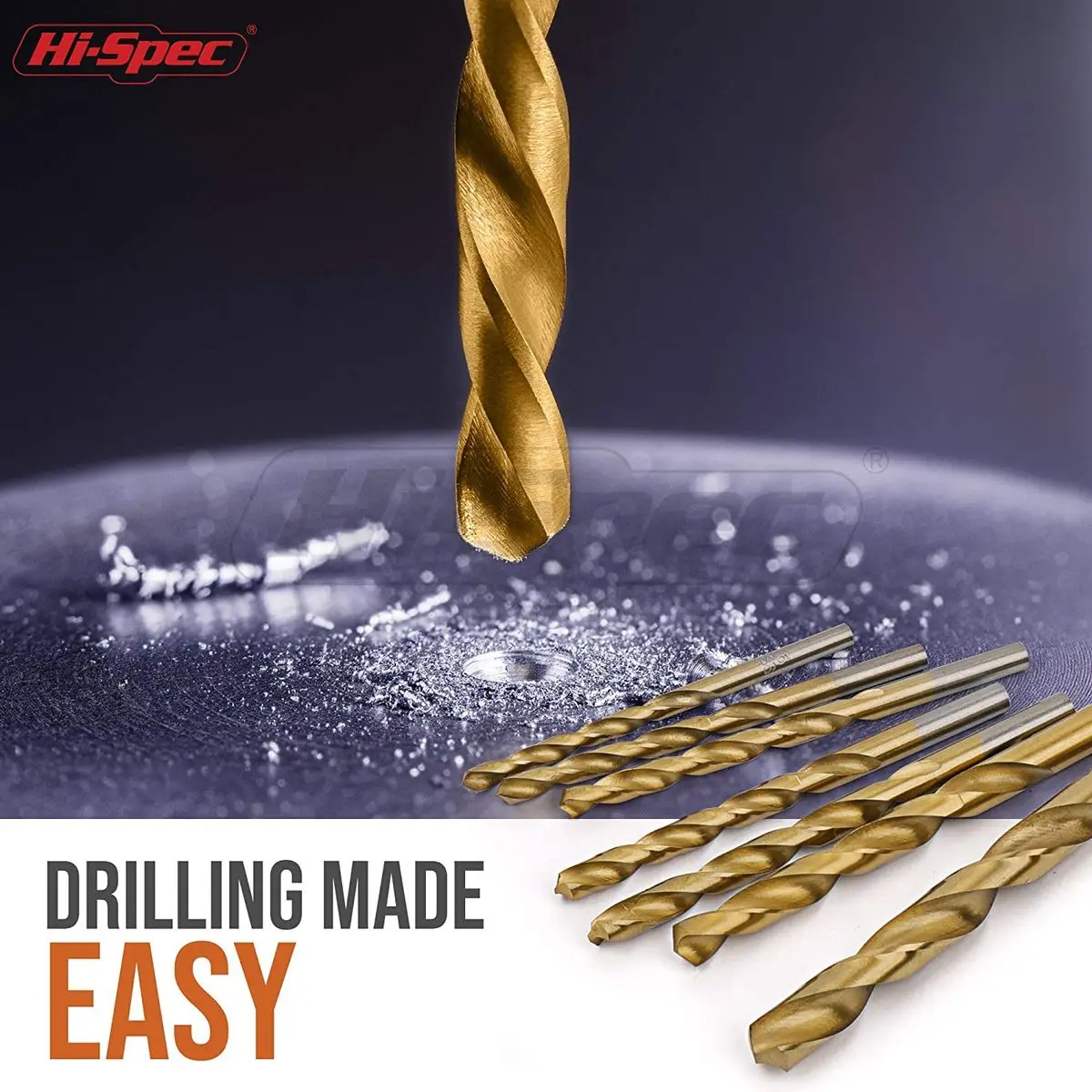 Hi-spec 99-130pcs hssメタルドリルビットセット1-10mmメートル