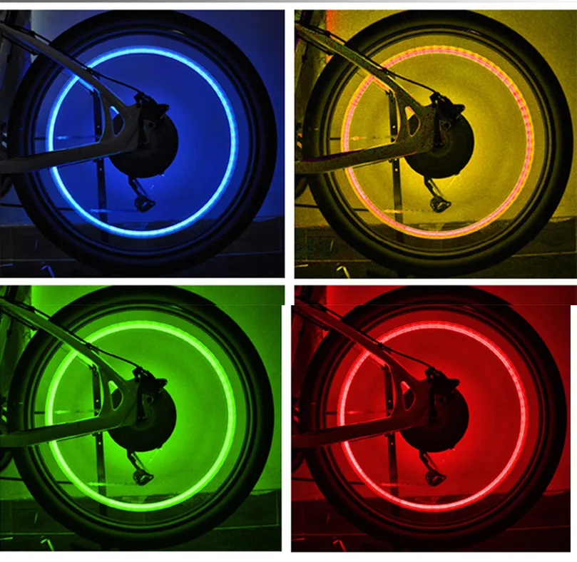 Excellent Diamond Bicycle Valve stem LED Motion Activated Light Safety Cycling Lamp Wheel Tire Valve Stem Cap Fashion Bike Accessories 5
