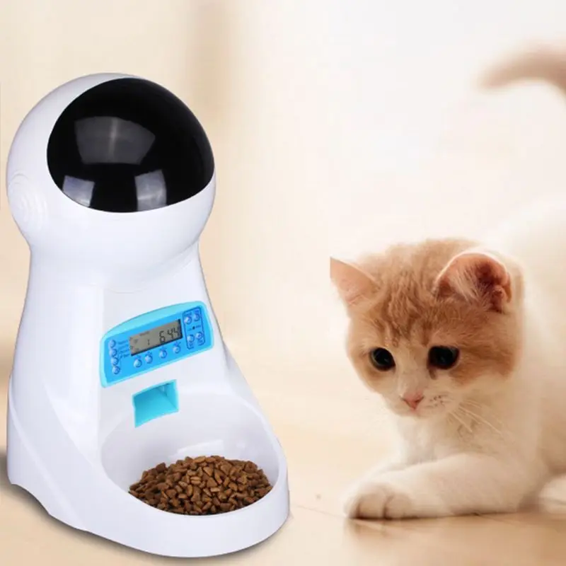 

Automatic Cat Feeder Pet Food Dispenser for Medium and Large Dog Voice Recorder