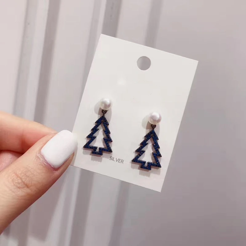 Christmas pearl tree  blue 2.78