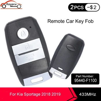 

KEYECU For KIA Sportage 2018 2019 Keyless Go Replacement Smart Remote Car Key Fob 3 Button 433MHz ID47 P/N: 95440-F1100