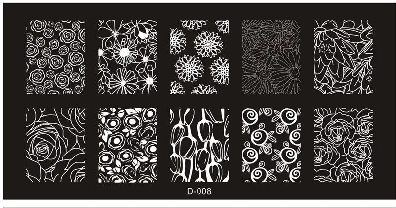1 Pcs Stainless Steel Mixed Designs Nail Stamping Plates DIY Nail Designs Manicure Image Plate Stencil 23 Styles