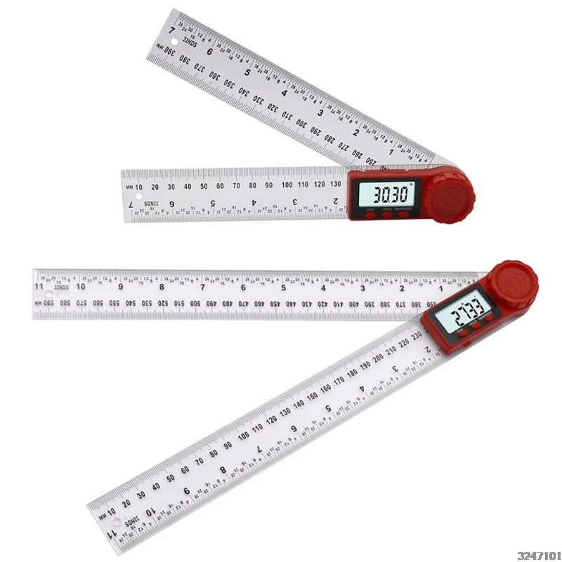

300mm/200mm Digital Angle Ruler Inclinometer Goniometer Protractor Angle Finder