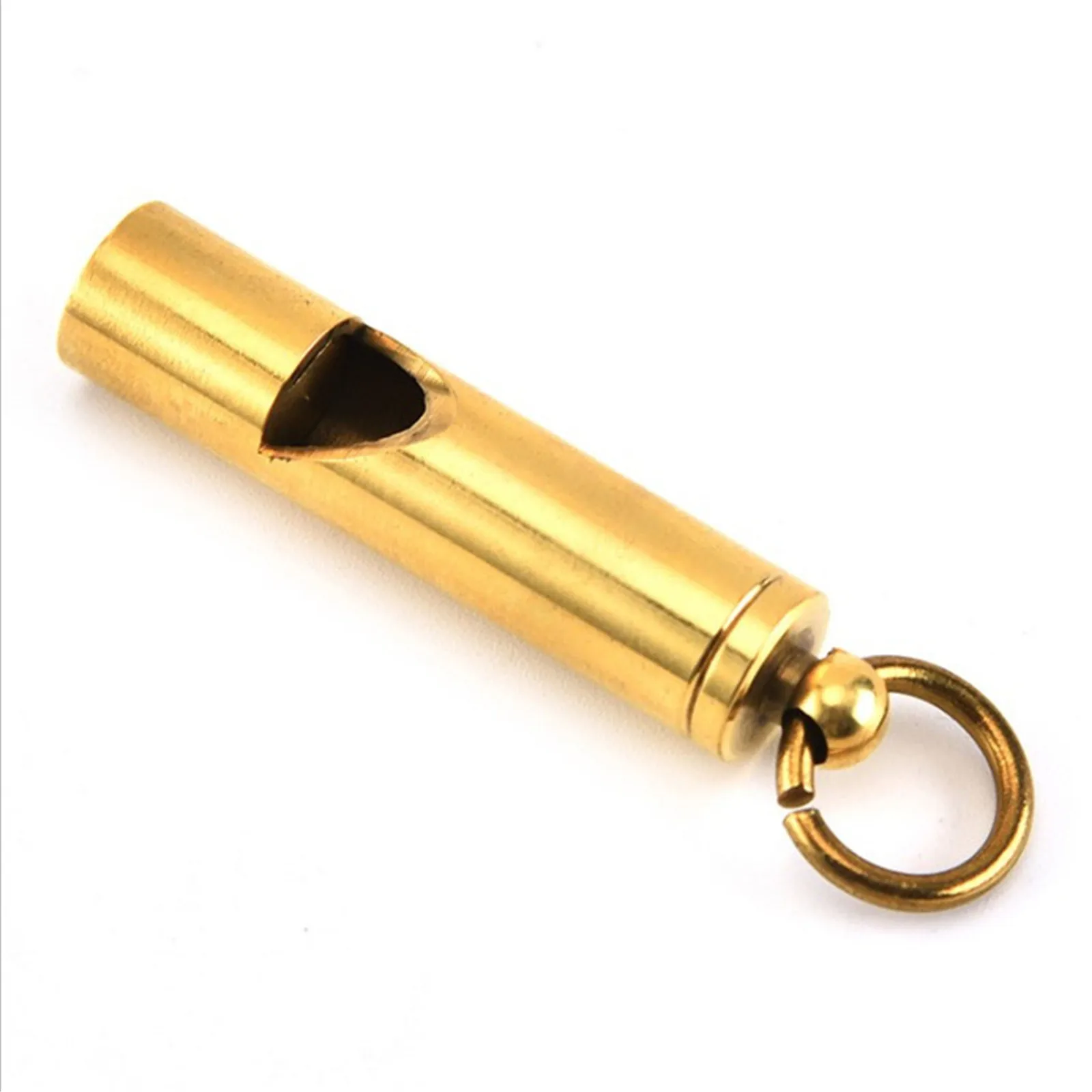 Solid Brass Whistle Emergency Whistles for Diving Camping Hiking Outdoor 