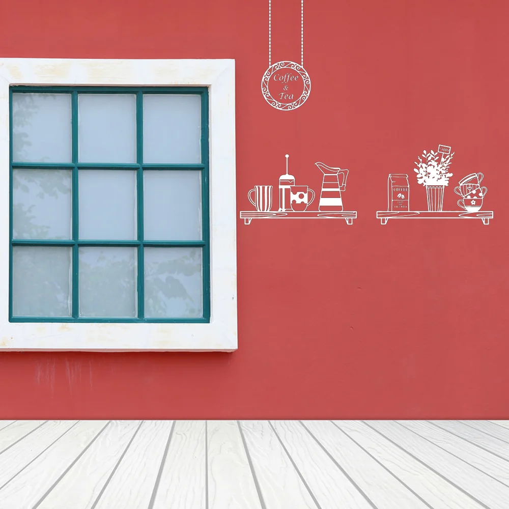 

Coffee Machine Shop Sticker Bean Decal Cafe Cup Poster Vinyl Art Wall Decor Mural Decoration Break Bread Coffee Glass Decals