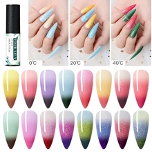 Четыре лилии, 5 мл, термальный Гель-лак для ногтей, набор, меняющий цвет, УФ-Гель-лак, Термальный гель для ногтей, впитывающий Гель-лак для нейл-арта, лак