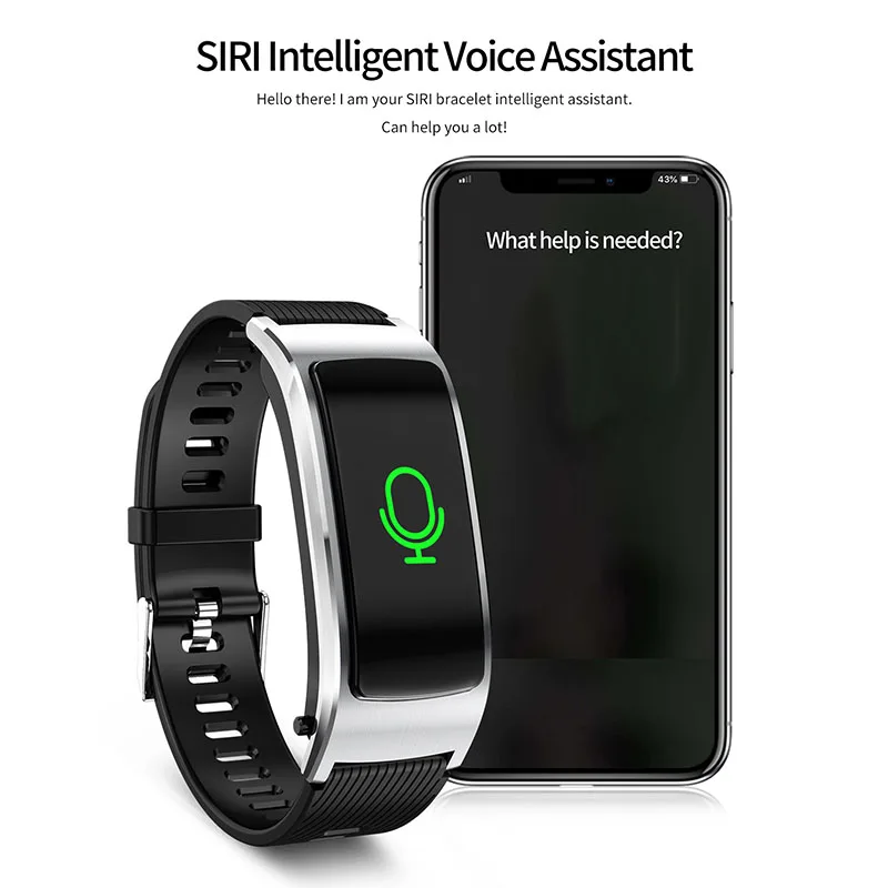 

Fitness Tracking Smart Watch Heart Rate Monitor Bluetooth Wireless Sports Smart Bracelet OUJ99