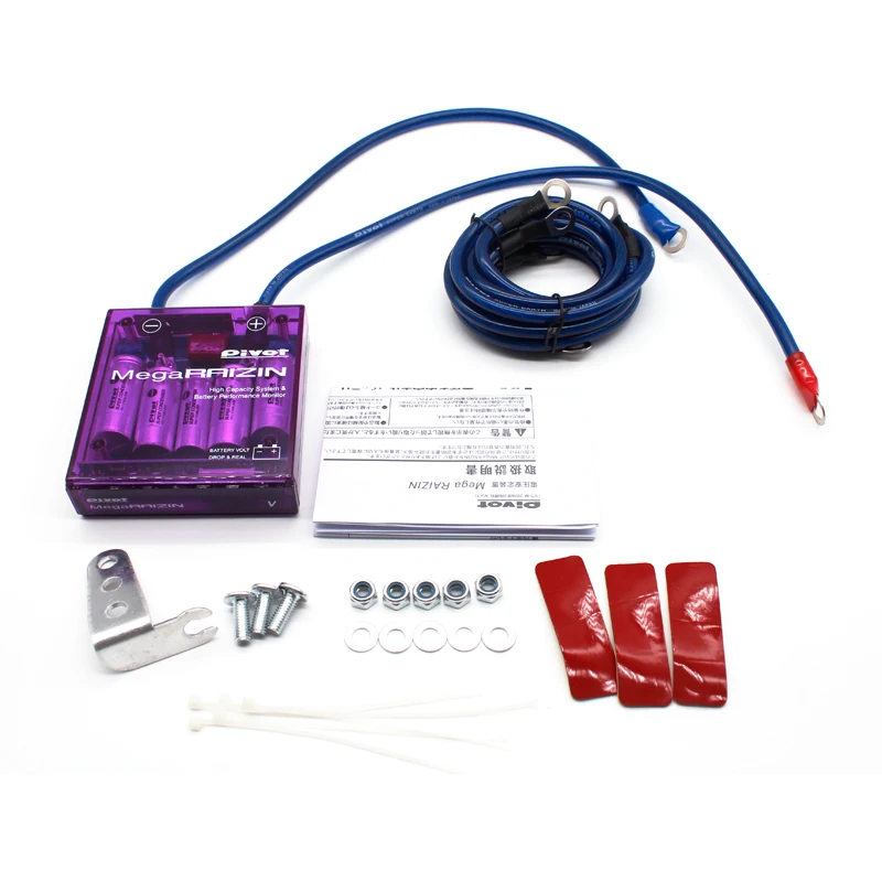 DEFT DC 12V Universal Car Fuel Saver Volt Stabilizer With Ground wires LED Display Regulator Voltage Earthing Volt Controller (7)