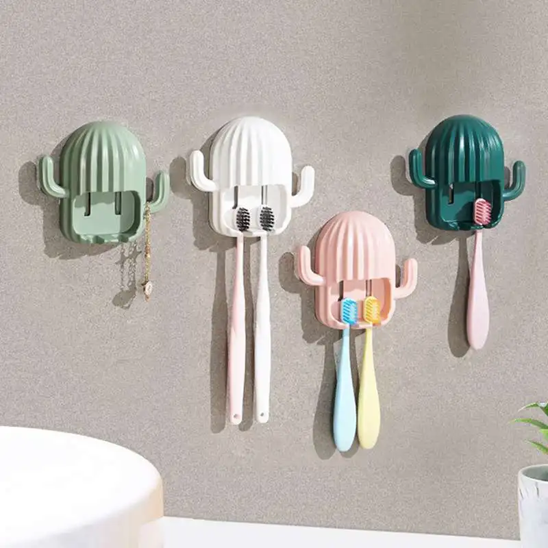 ♕s Fun Toothbrush Holder Cute Punch-free Multifunctional Bathroom Drain Storage Rack | Дом и сад