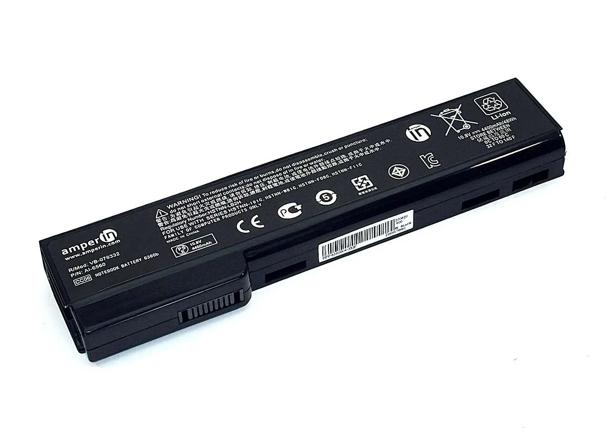 Аккумулятор Amperin AI-6560 для HP ProBook 6360b 6460b 6465b 6470b 6560b 6570 b EliteBook 8460p 8460w 8470p 8470w 8560p |