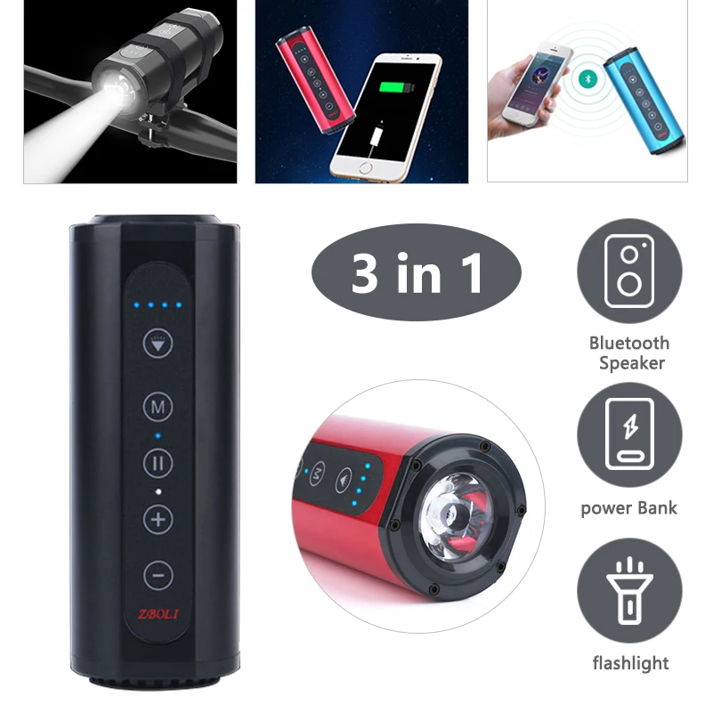 Уличная Bluetooth колонка водонепроницаемая Беспроводная портативная велосипедная