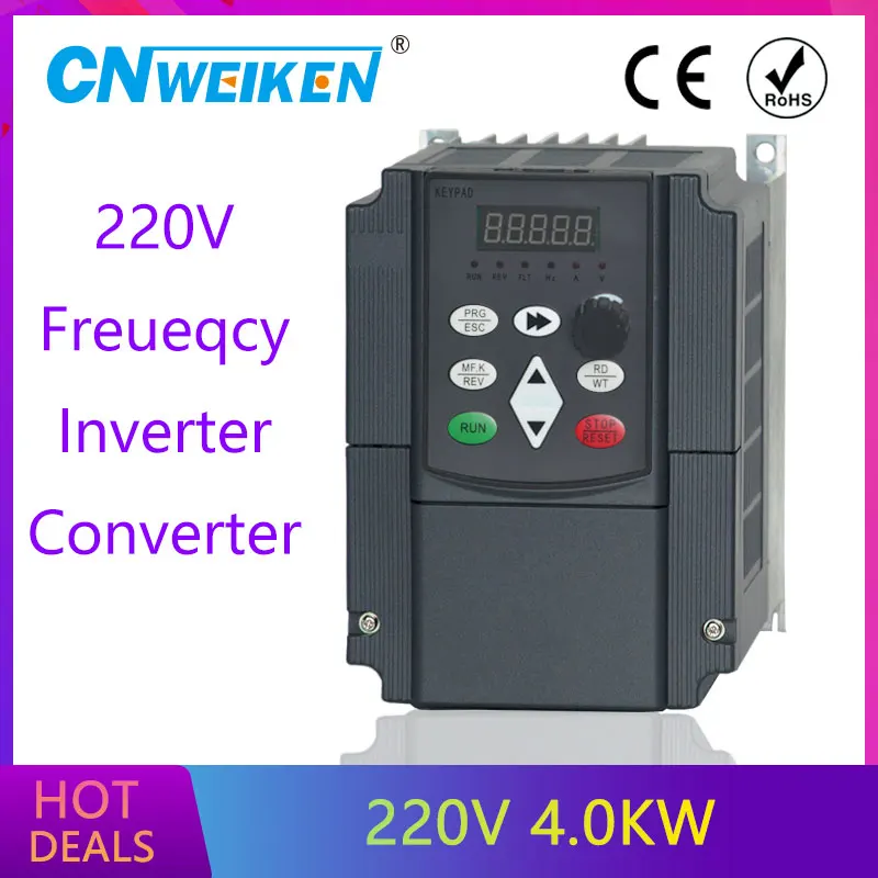 220v 4.0kw/5.5KW/7.5KW VFD частотно регулируемый привод с регулируемым