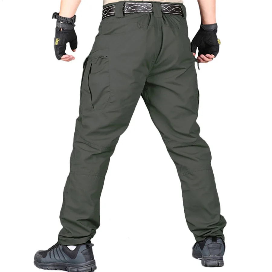Мужские тактические брюки с несколькими карманами, эластичные военные тренировочные брюки, армейские брюки специального обслуживания, мужские брюки карго 3XL
