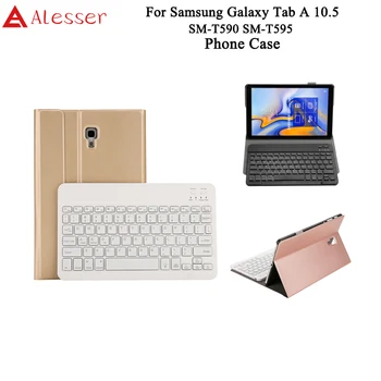 

Alesser For Samsung Galaxy Tab A 10.5 T590 Bluetooth Keyboard Leather Case Wireless Keyboard For Samsung Galaxy Tab A 10.5 T595