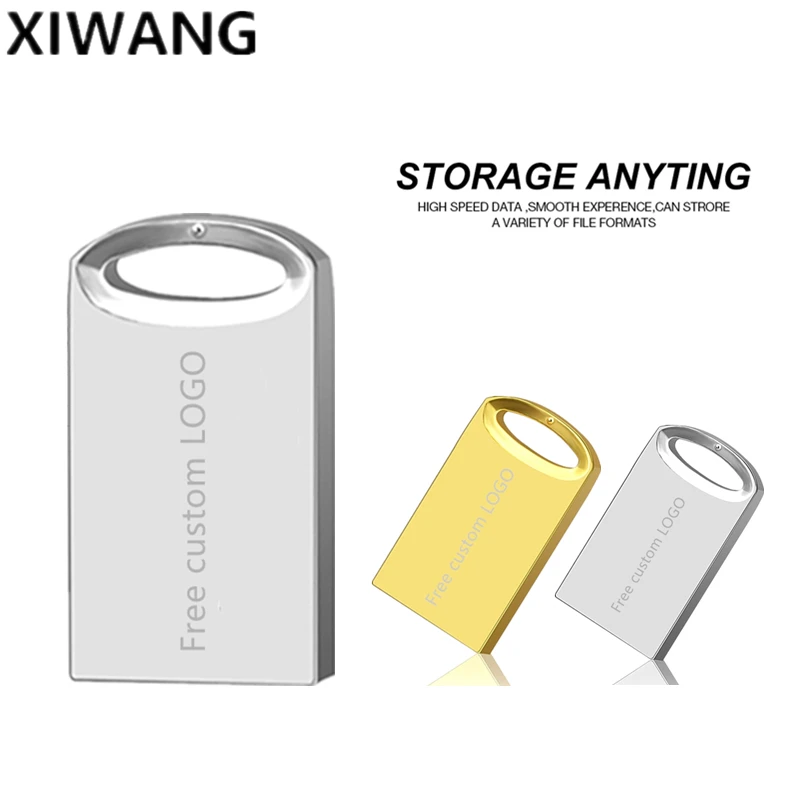 

Pendrive 8gb Metal Usb Flash Drive 16gb Usb Memory Stick 32gb Real Capacity Pendrive 64gb Silver Pendrive 128gb Free custom LOGO