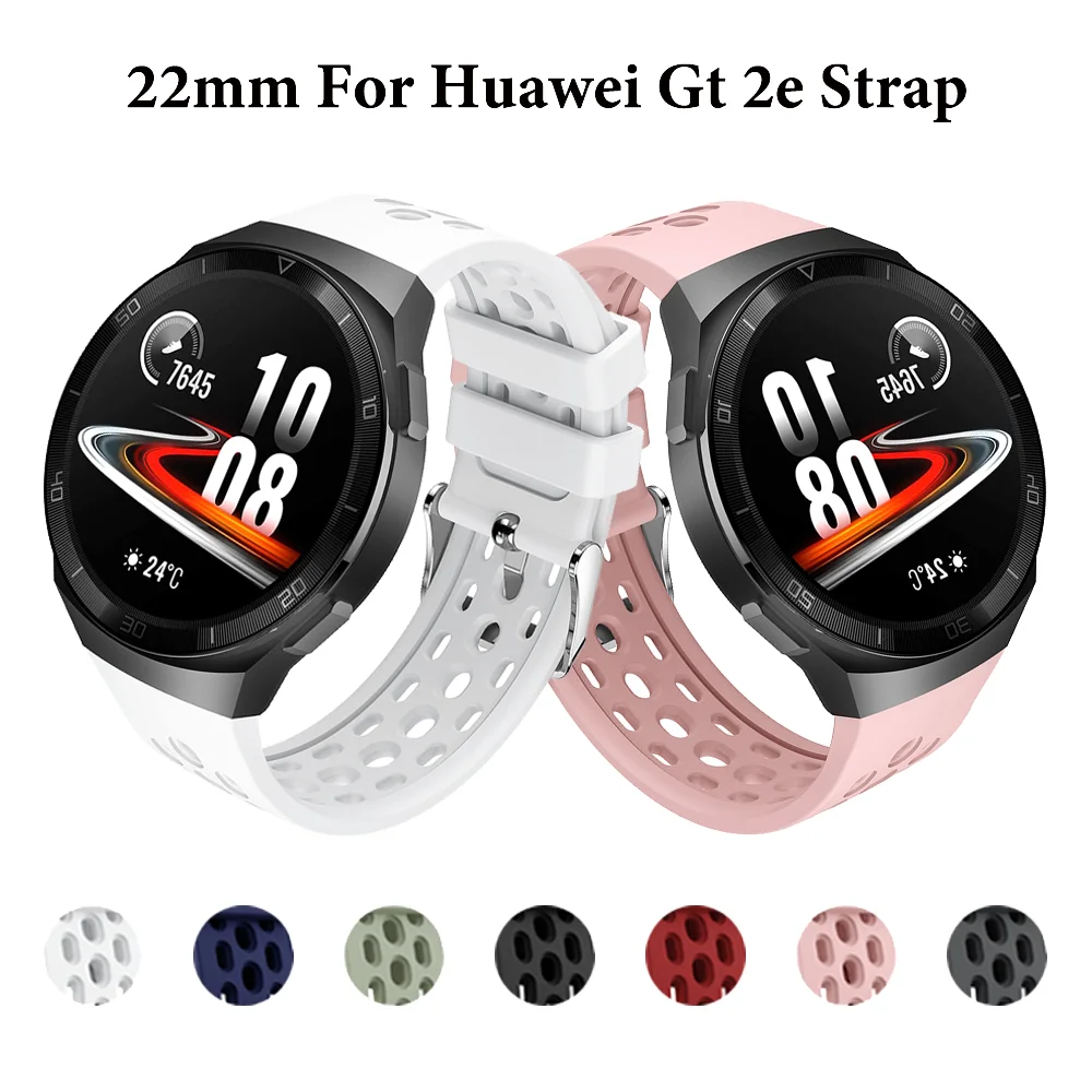

22mm Original soft silicone sports Watchband For huawei watch gt 2e smart wrist band For huawei GT2e gt2 e GT2E watchband correa