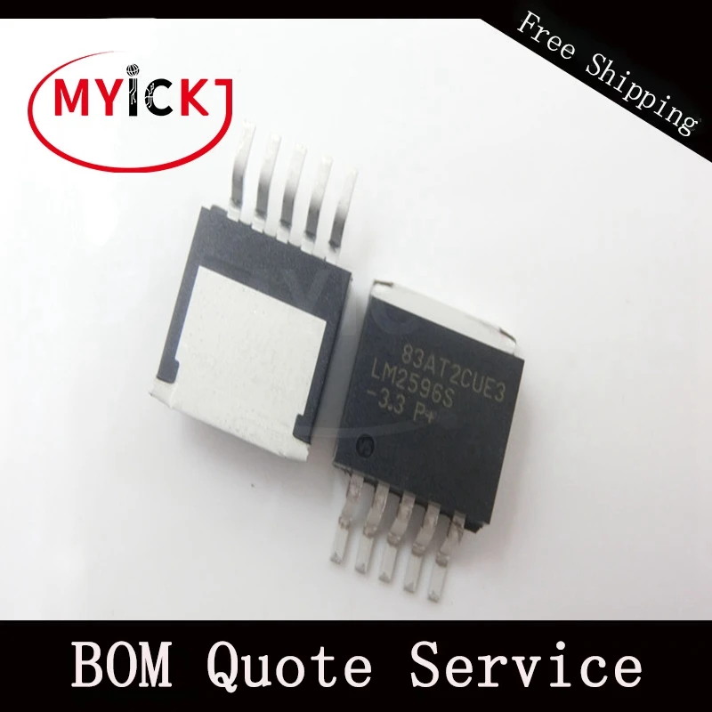 5 шт. LM2596SX-3.3/NOPB TO-263 LM2596 простой переключатель преобразователь мощности 150 кГц 3A