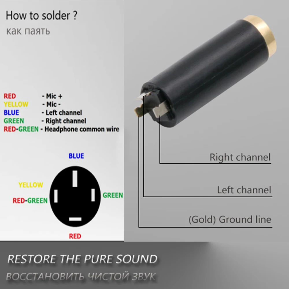 100pcs 3 Poles Stereo 3 5mm Mini Jack Aluminum Shell Female 3 5mm Jack Socket Stereo Wire Connector Headphone Adapter 7 Colors
