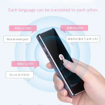 

40 Languages bluetooth Translator Smart Voice Real Time Translation Machine for Travelling Business Portable