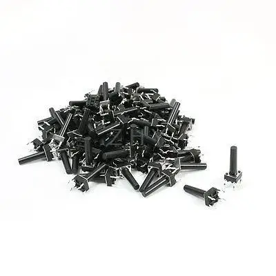 

100 x Push Button Tactile Tact Switch SPST NO 6 x 6 x 17mm
