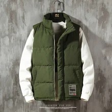 Мужской жилет, зимний пуховый жилет, безрукавка, повседневный жилет, мужской жилет размера плюс 5XL, теплый мужской жилет, верхняя одежда со съемным капюшоном, новинка