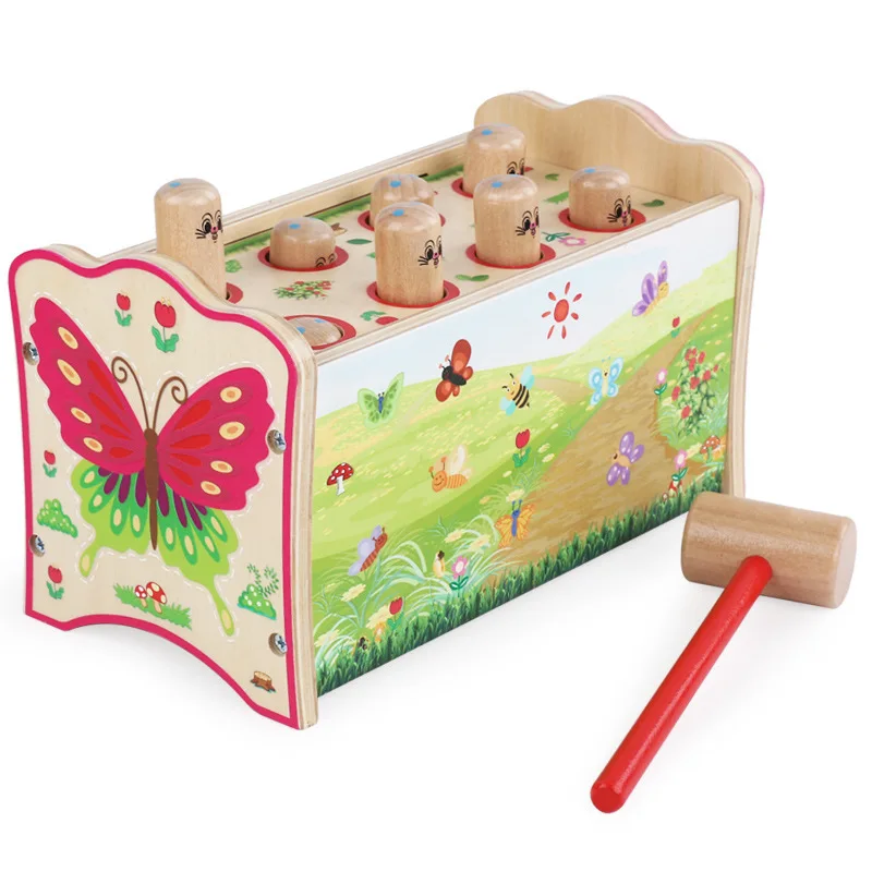 

Two-in-One Knock Piano Play Hamster Wood CHILDREN'S Toy Large Size Educational Beat Young CHILDREN'S Toy