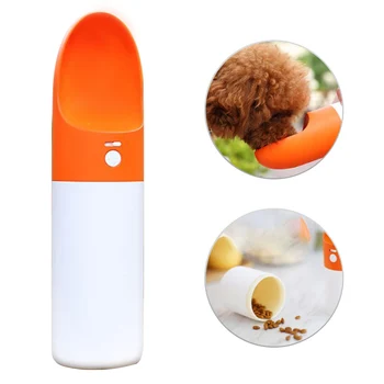 

Dog Water Bottle Pet Water Bottle for Walking Dog Travel Water Bottle with Food Container Combo Pet Water bottle for Cats