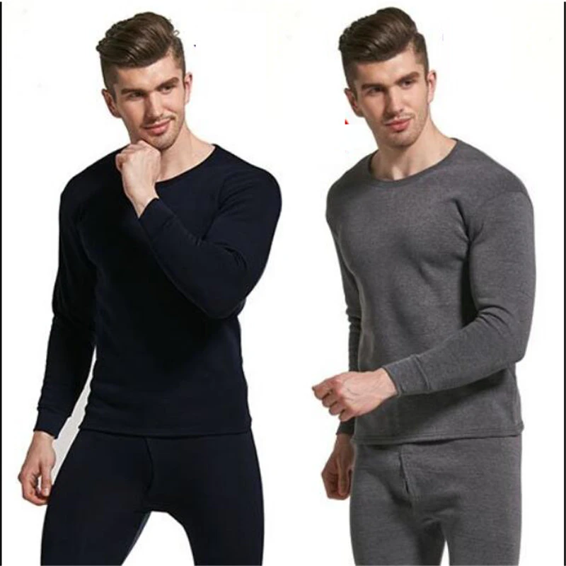 mens two piece sets 2019 Winter long johns thick men thermal underwear sets shirts+pants male keep warm and cold in winter man mens shorts and t shirt set