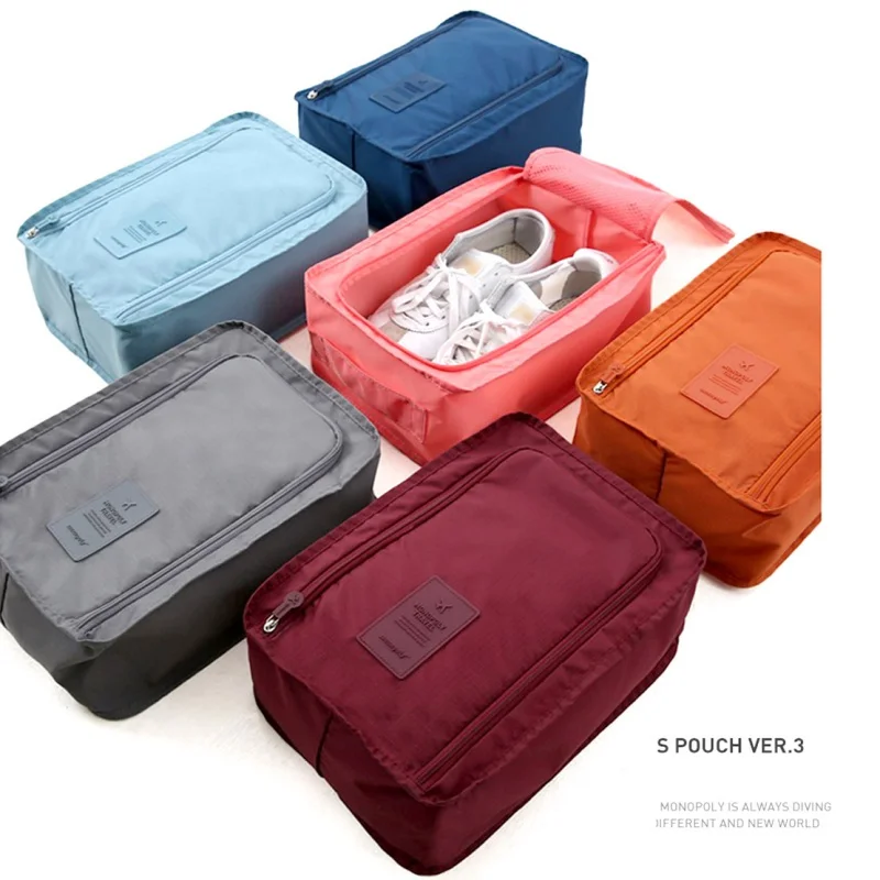  6 Colors Portable Travel Storage Bags shoes Toiletry Cosmetic Makeup Pouch Case Organizer Travel Sh