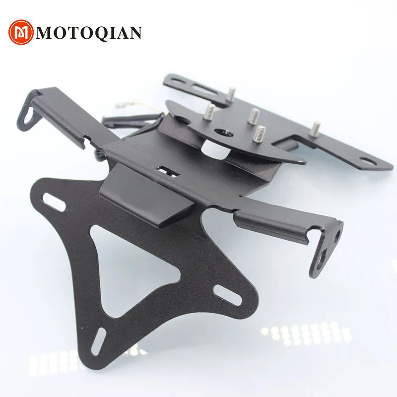 

For BMW S1000RR S1000R HP4 2017 2016 2015 S1000 RR R License Plate Holder Bracket Motorcycle Eliminator Registration LED Lights