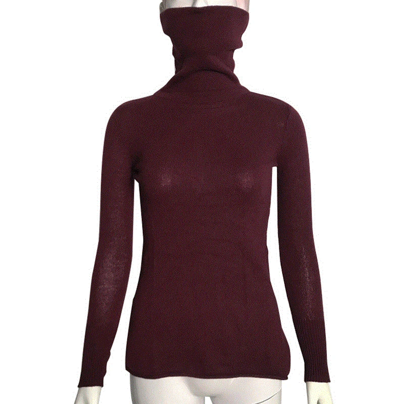 

Autumn And Winter High Collar Slim Fit Slimming Woollen Sweater Base Versatile Pullover Cashmere Wool Korean-style Women's Knitw